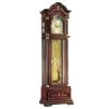 Hermle 8-Day Triple Chime Movement Walnut Finish Solid Wood Floor Clock 01131-031171 -Fashion Watch Shop 01131 031171 14077.1654639034