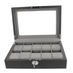 Orbit Black And Grey Leather Personalised Luxury Watch Box OW204 -Fashion Watch Shop 1 12490.1638057587 1