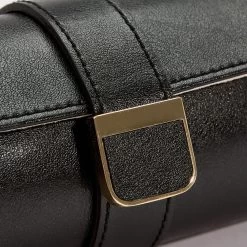 Wolf Palermo Double Watch Roll With Jewellery Case In Black Anthracite 213902 -Fashion Watch Shop 213902 11 05569.1675676719