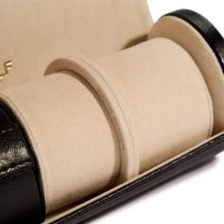 Wolf Palermo Double Watch Roll With Jewellery Case In Black Anthracite 213902 -Fashion Watch Shop 213902 6 46274.1675676724