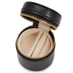 Wolf Palermo Double Watch Roll With Jewellery Case In Black Anthracite 213902 -Fashion Watch Shop 213902 7 66799.1675676731