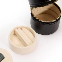 Wolf Palermo Double Watch Roll With Jewellery Case In Black Anthracite 213902 -Fashion Watch Shop 213902 9 72965.1675676729