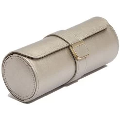 Wolf Palermo Double Watch Roll With Jewellery Case In Pewter 213978 -Fashion Watch Shop 213978 2 59389.1675676599