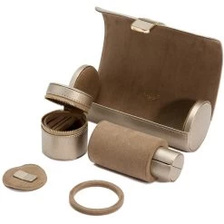 Wolf Palermo Double Watch Roll With Jewellery Case In Pewter 213978 -Fashion Watch Shop 213978 4 81448.1675676604