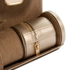 Wolf Palermo Double Watch Roll With Jewellery Case In Pewter 213978 -Fashion Watch Shop 213978 6 77990.1675676608