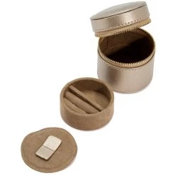 Wolf Palermo Double Watch Roll With Jewellery Case In Pewter 213978 -Fashion Watch Shop 213978 9 24627.1675676613