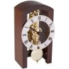 Hermle 14-Day Skeleton Movement Walnut Finish Mantel Clock 23015-030721 -Fashion Watch Shop 23015 030721 27739.1655458851