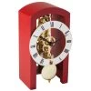 Hermle 14-Day Skeleton Movement Red Mantel Clock 23015-360721 -Fashion Watch Shop 23015 360721 69994.1655458912 1