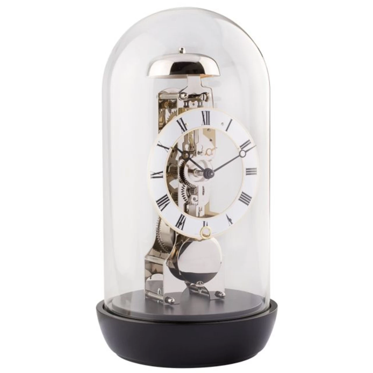 Hermle Mechanical Skeleton Black Mantel Clock 23019-740791 3 Hermle Mechanical Skeleton Black Mantel Clock 23019-740791