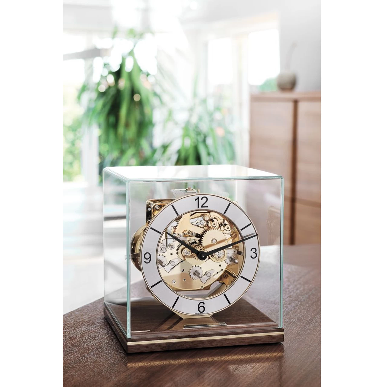 Hermle 8-Day Westminster Chime Movement Walnut Finish Mantel Clock 23052-030340 4 Hermle 8-Day Westminster Chime Movement Walnut Finish Mantel Clock 23052-030340 - Image 2