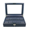 Orbit Navy Blue Leather Personalised Luxury Watch Box For 10 Watches OW202 -Fashion Watch Shop 2 83278.1638380620 2