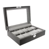 Orbit Black And Grey Leather Personalised Luxury Watch Box OW204 -Fashion Watch Shop 3 00344.1638057574