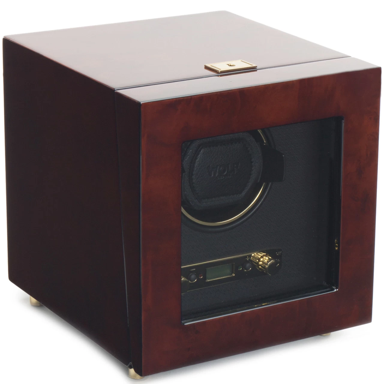 WOLF Savoy Burlwood Single Watch Winder 454410