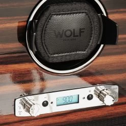 WOLF Roadstar Single Black With Aged Wood Watch Winder 457056 -Fashion Watch Shop 457056 1 57336.1615367206