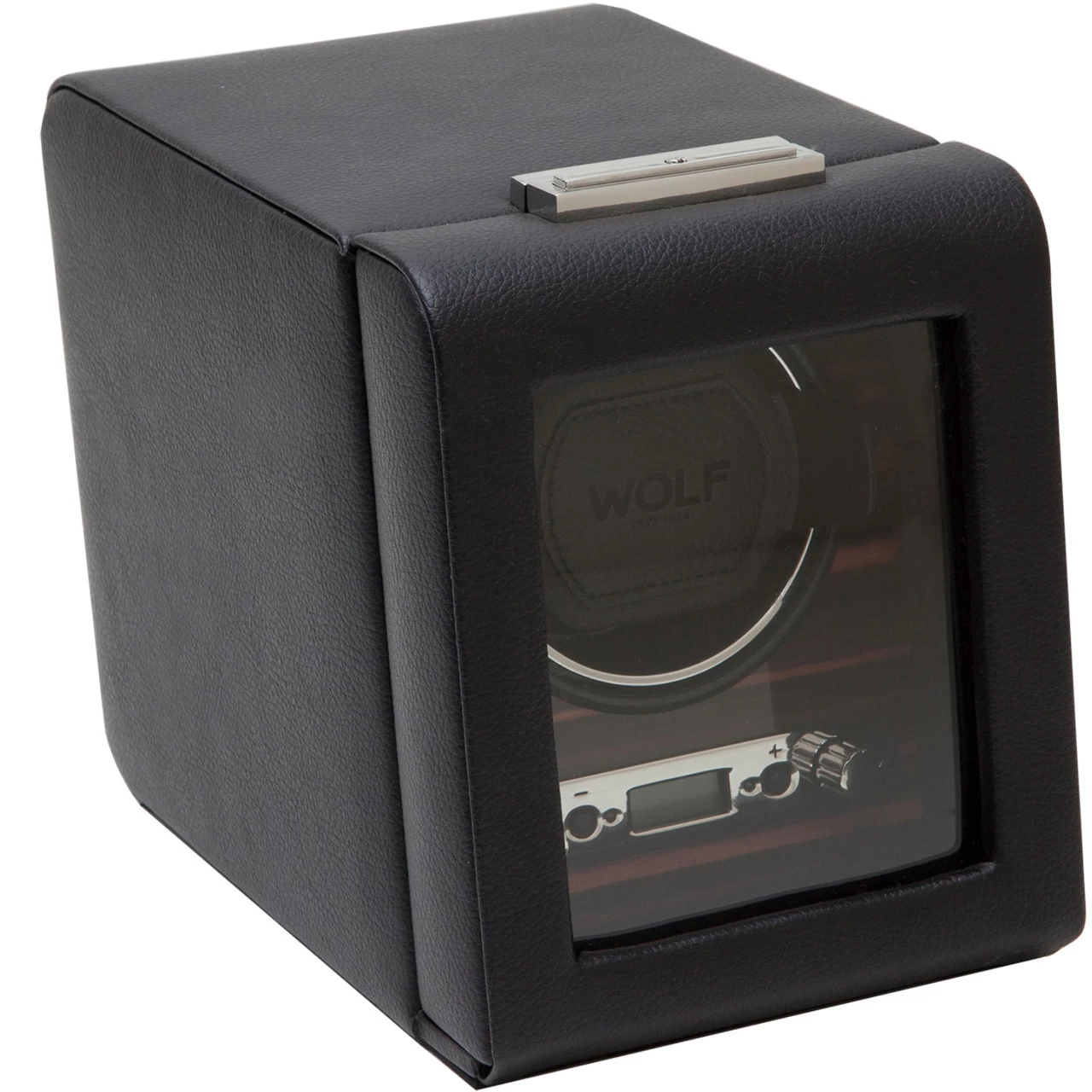 WOLF Roadstar Single Black With Aged Wood Watch Winder 457056