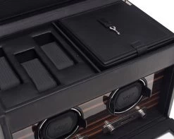 WOLF Roadster Black Double Watch Winder With 3 Piece Storage 457256 -Fashion Watch Shop 457256 4 88095.1546602160