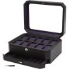 Wolf Windsor Black/Purple Watch Storage Box With Drawer For 10 Watches 458603 -Fashion Watch Shop 458603 1 89095.1624010916 1