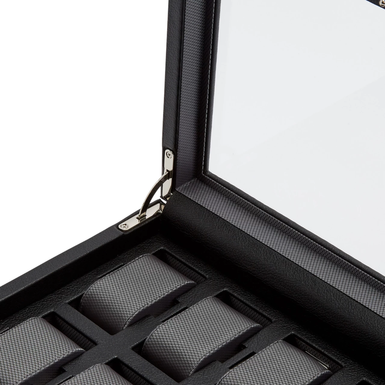 WOLF Viceroy 10 Piece Black Watch Box 466102 6 WOLF Viceroy 10 Piece Black Watch Box 466102 - Image 4