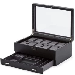 WOLF Viceroy 10 Piece Black Watch Box With Storage 466202 -Fashion Watch Shop 466202 2 56518.1619177463