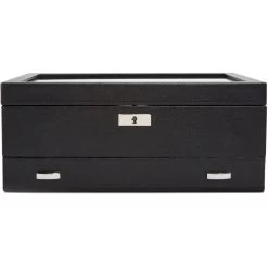 WOLF Viceroy 10 Piece Black Watch Box With Storage 466202 -Fashion Watch Shop 466202 89433.1619177474 1