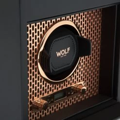 WOLF Axis Collection Copper Single Watch Winder With Storage 469216 -Fashion Watch Shop 469216 3 17165.1615364500