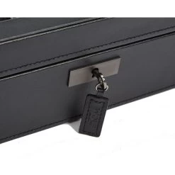 Wolf Axis 8 Piece Powder Coat Vegan Leather Watch Box 488003 -Fashion Watch Shop 488003 7 82984.1675751463