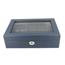 Orbit Navy Blue Leather Personalised Luxury Watch Box For 10 Watches OW202 -Fashion Watch Shop 4 47992.1638380819 1