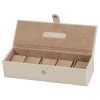 Mele And Co Alex 5 Piece Watch Box Bonded Leather In Ivory 5227A -Fashion Watch Shop 5227A 38024.1657024815 1