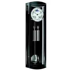 Hermle Regulator Mechanical 8-Day Cable Driven Black Wall Clock 70650-740058