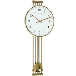 Hermle Radio Controlled Brass Pendulum Wall Clock 70722-000871