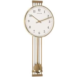 Hermle Highbury Brass Pendulum Quartz Wall Clock 70722-002200