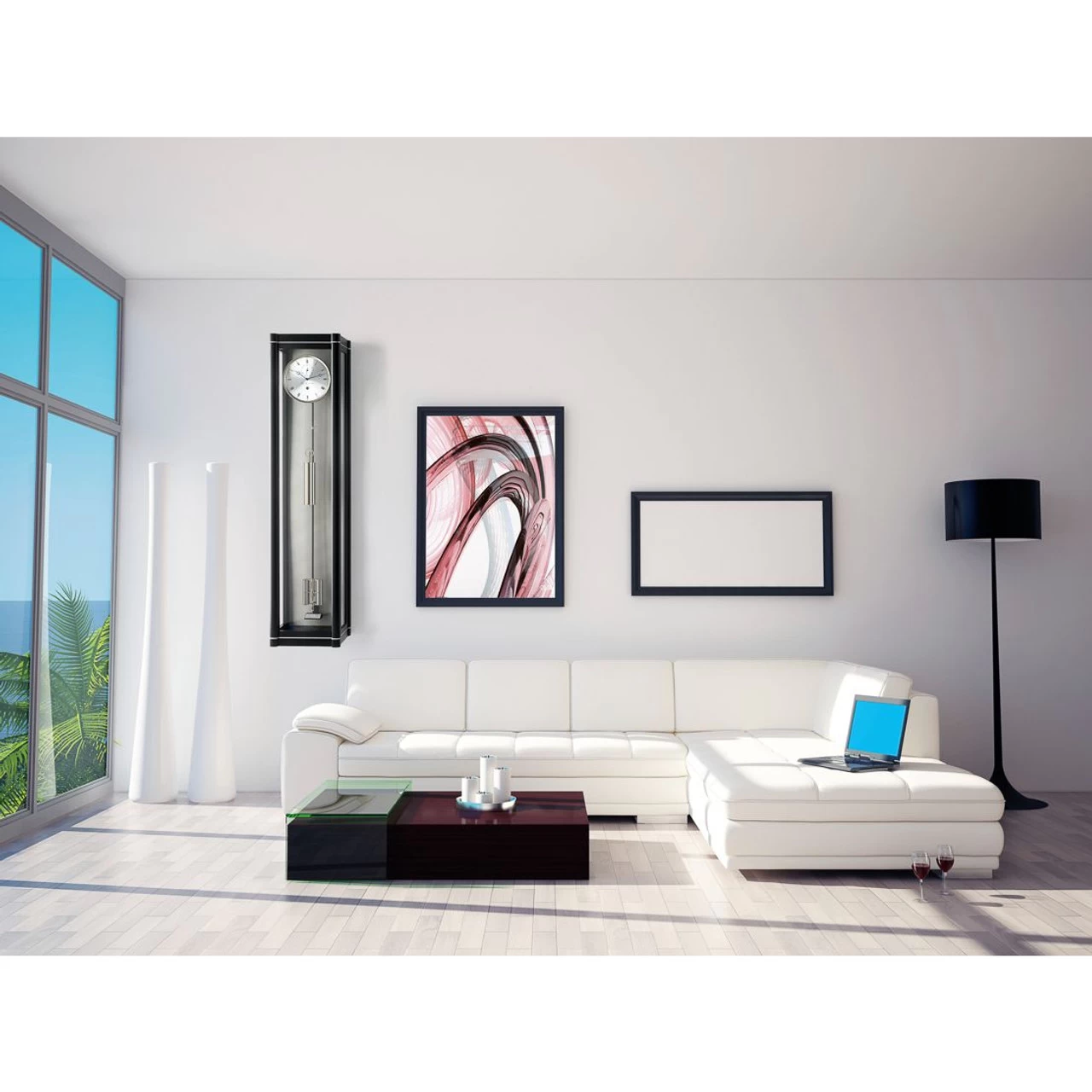 Hermle Mechanical Cable-Driven Power Reserve Black Long Case Wall Clock 70961-740761 6 Hermle Mechanical Cable-Driven Power Reserve Black Long Case Wall Clock 70961-740761 - Image 4