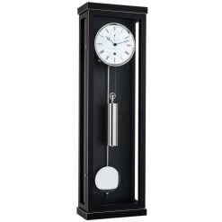 Hermle Mechanical Regulator 31 Day Black Wooden Pendulum Wall Clock 70996-740761