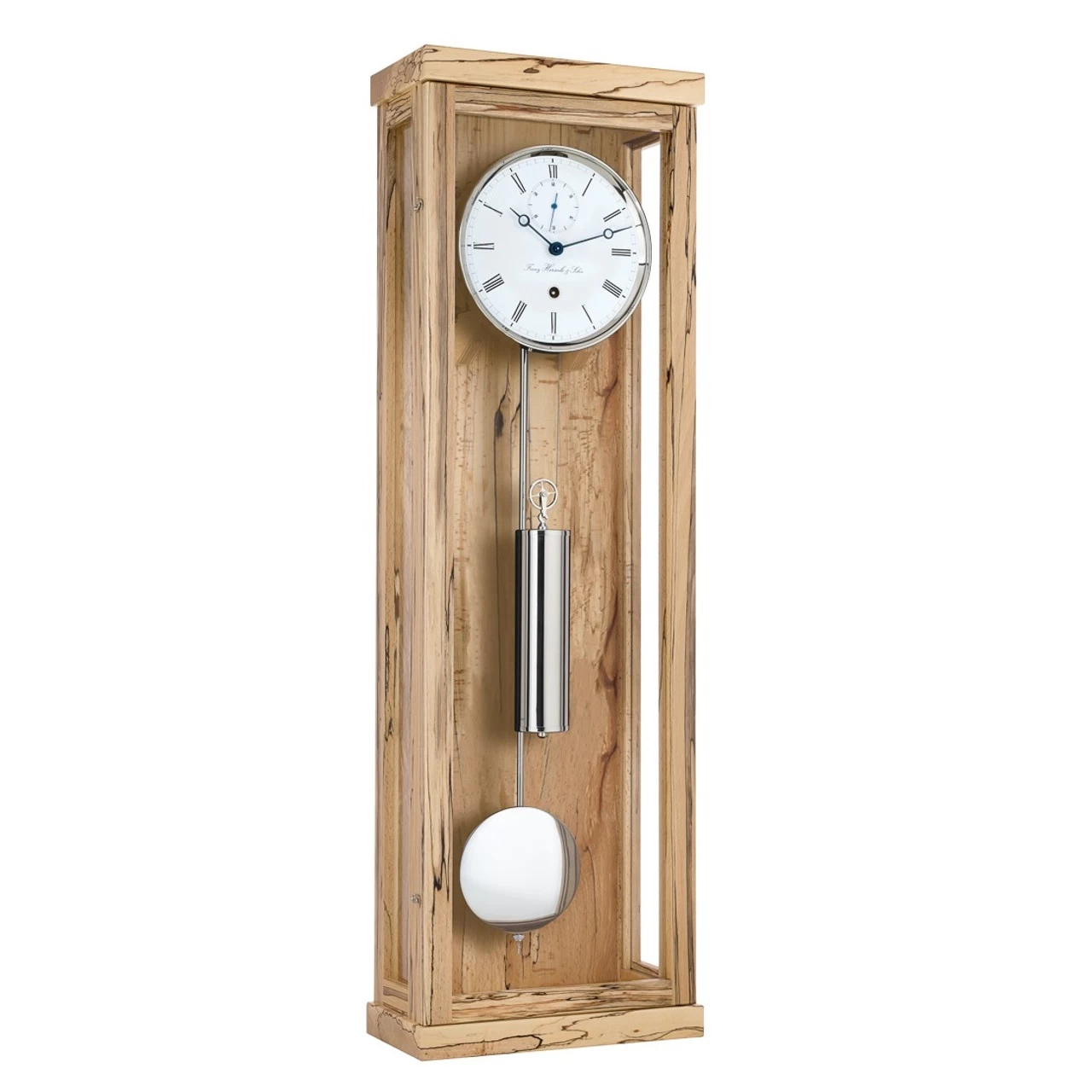 Hermle Mechanical Regulator 31 Day Ice Beech Pendulum Wall Clock 70996-T30761 3 Hermle Mechanical Regulator 31 Day Ice Beech Pendulum Wall Clock 70996-T30761