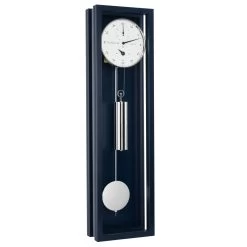 Hermle Mechanical Precision Movement 31 Days Power Reserve Blue Long Case Wall Clock 71006-V30761