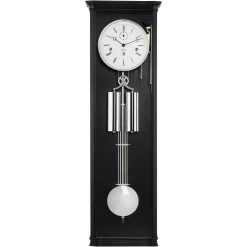 Hermle Regulator Mechanical Movement 8 Day Westminster Chime Black Clock 71009-740351