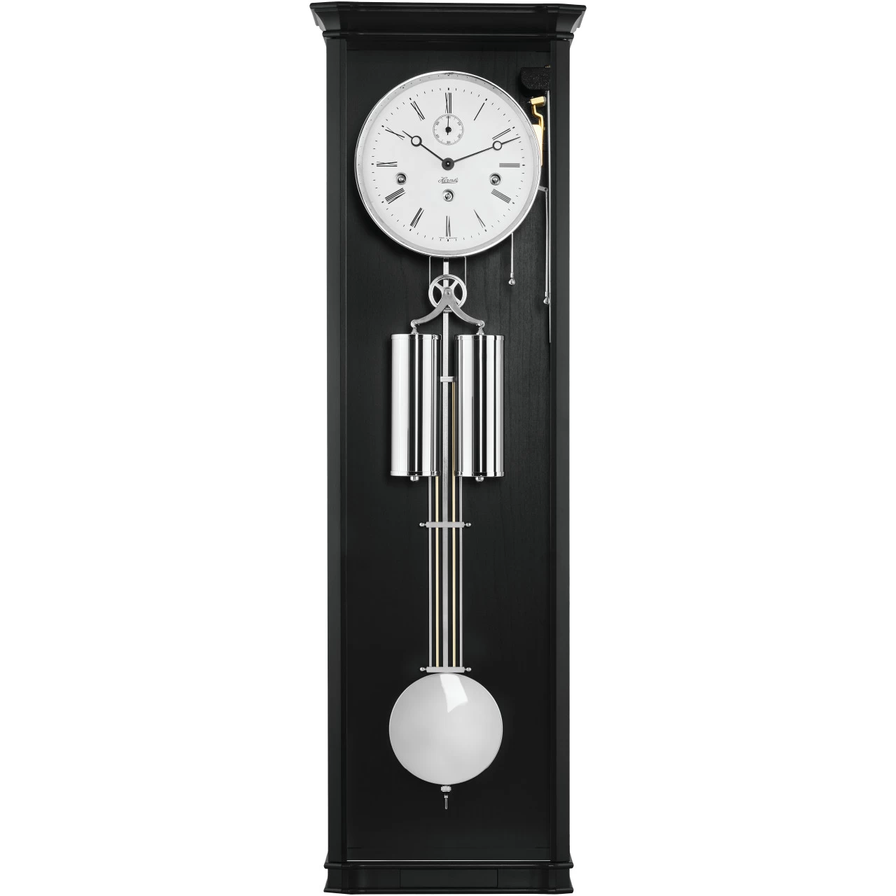 Hermle Regulator Mechanical Movement 8 Day Westminster Chime Black Clock 71009-740351 3 Hermle Regulator Mechanical Movement 8 Day Westminster Chime Black Clock 71009-740351