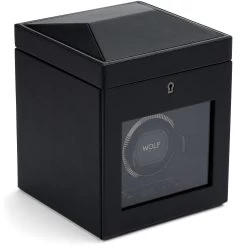 Wolf British Racing Single Watch Winder With Storage In Black 792102 -Fashion Watch Shop 792102 3 1 36225.1675321809