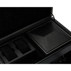 Wolf British Racing Double Watch Winder With Storage In Black 792202 -Fashion Watch Shop 792202 6 1 16982.1675321976