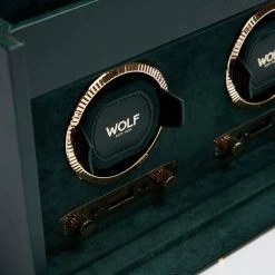 WOLF British Racing Green Double Watch Winder With Storage 792241 -Fashion Watch Shop 792241 4 04031.1616644516
