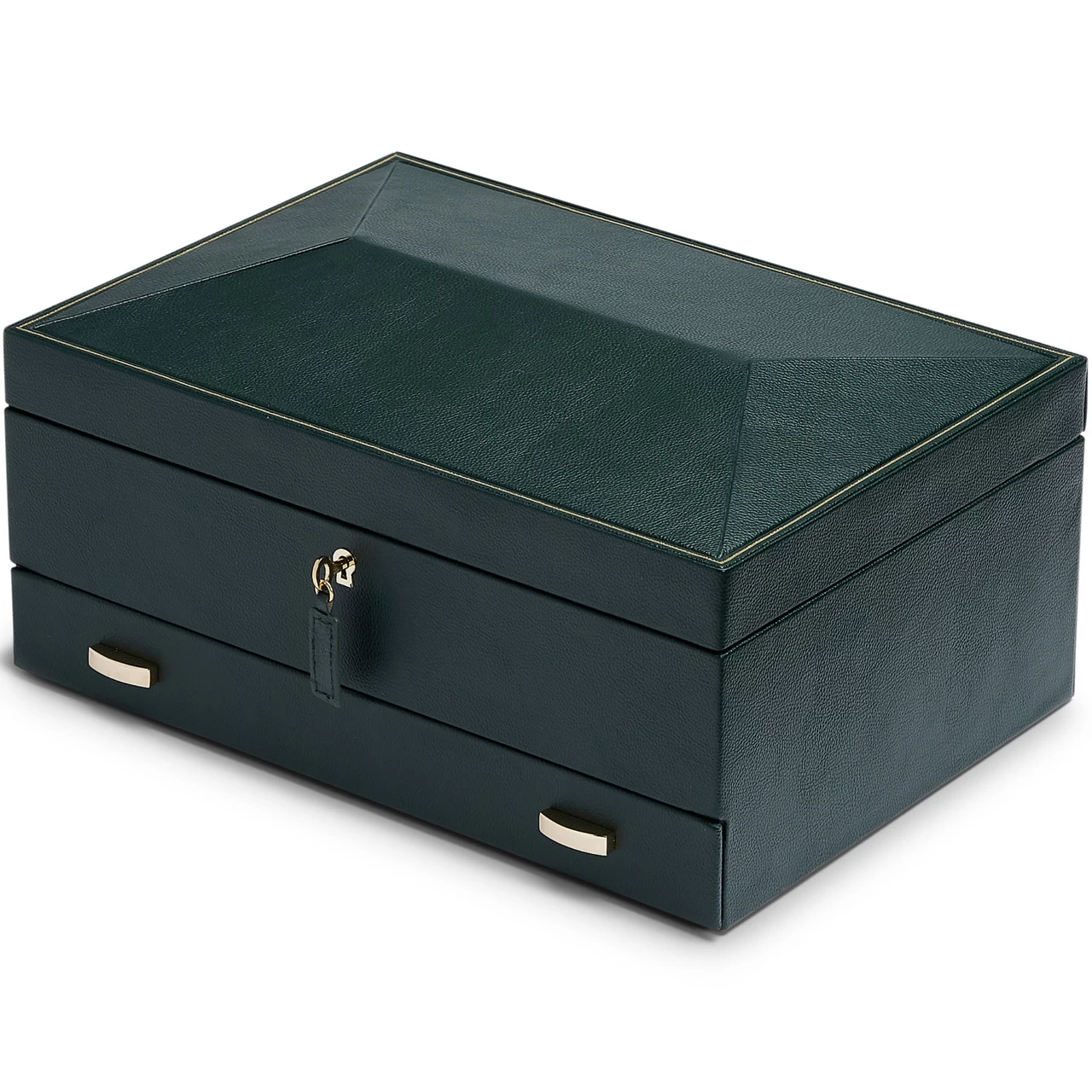 WOLF British Racing Green 10 Piece Watch Box With Storage 792841 5 WOLF British Racing Green 10 Piece Watch Box With Storage 792841 - Image 3