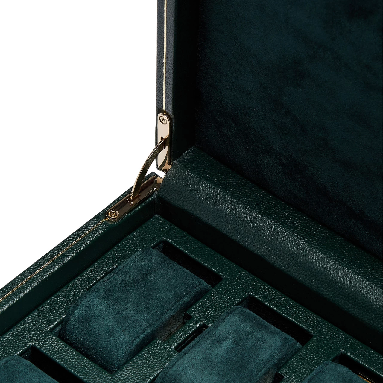WOLF British Racing Green 10 Piece Watch Box With Storage 792841 8 WOLF British Racing Green 10 Piece Watch Box With Storage 792841 - Image 6