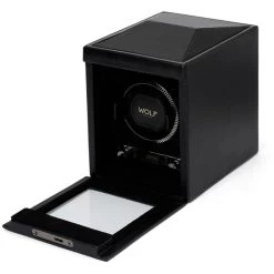 Wolf British Racing Single Watch Winder In Black 793102 -Fashion Watch Shop 793102 2 47173.1675321739
