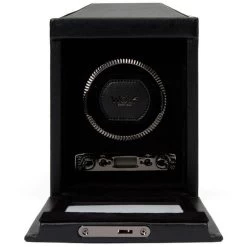 Wolf British Racing Single Watch Winder In Black 793102 -Fashion Watch Shop 793102 4 47243.1675321737
