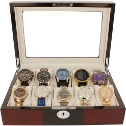 Orbit Red And Black Wooden Luxury Watch Box For 10 Watches With Free Personalisation OW201 -Fashion Watch Shop 8bd7294d 8b0f 4ecf b30d 2e850c2dc57c 60592.1647961374 1