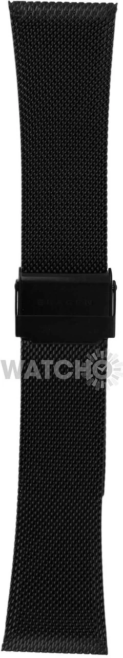 Skagen Watch Replacement Black Mesh Bracelet For 956XLTBB With Free Connecting Screws