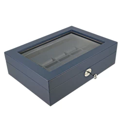 Orbit Navy Blue Leather Personalised Luxury Watch Box For 10 Watches OW202 -Fashion Watch Shop 9 80779.1638374955
