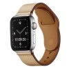 Apple Watch Classic Premium Leather Strap In Beige APL903 -Fashion Watch Shop APL90338 61168.1684239012