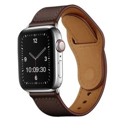 Apple Watch Classic Premium Leather Strap In Brown APL913