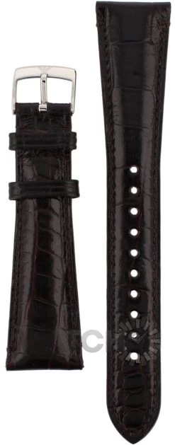 Armani Replacement Watch Strap For AR0203 Brown Genuine Leather With Free Connecting Pins